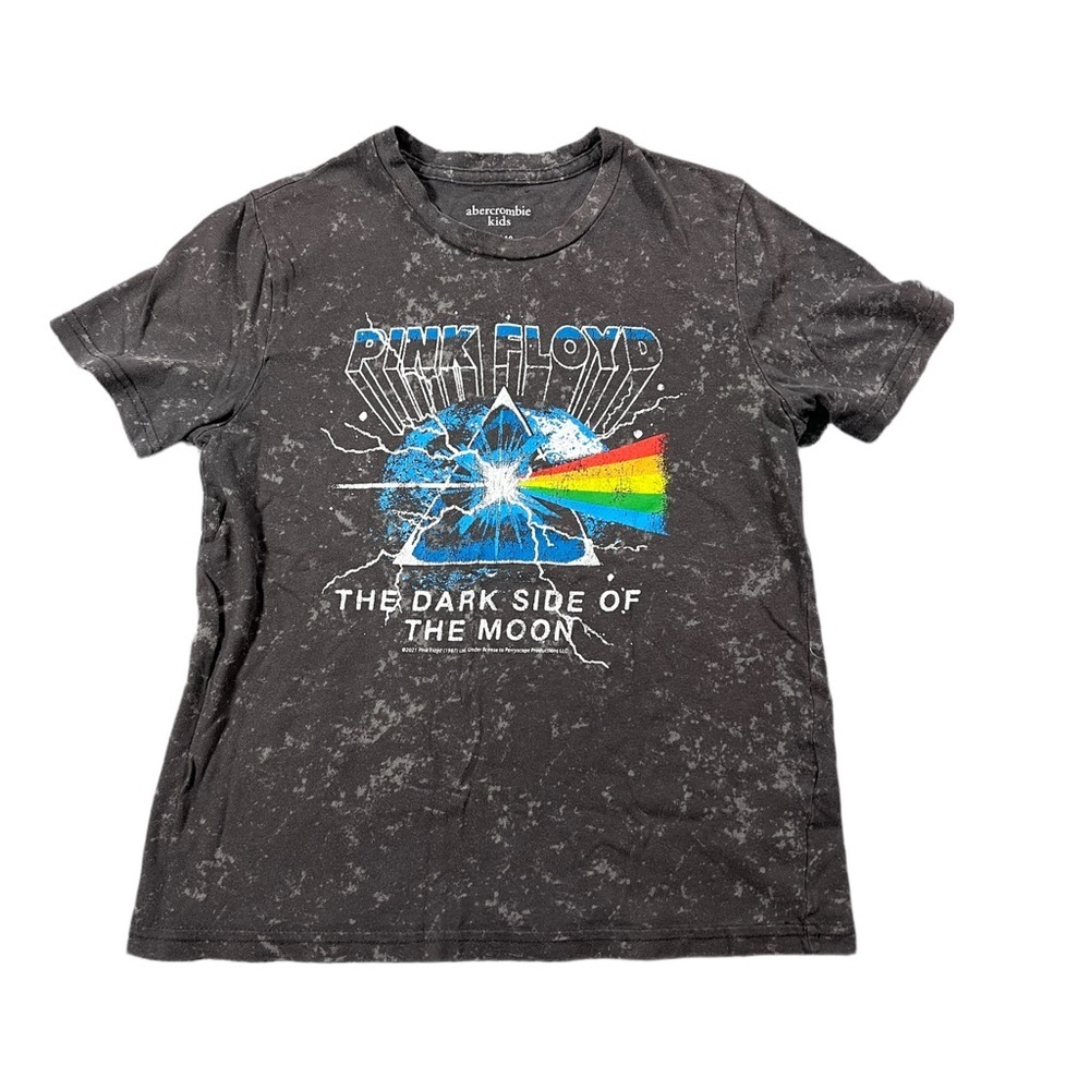 Abercrombie Kids Pink Floyd Dark Tee Acid Wash Size 11/12